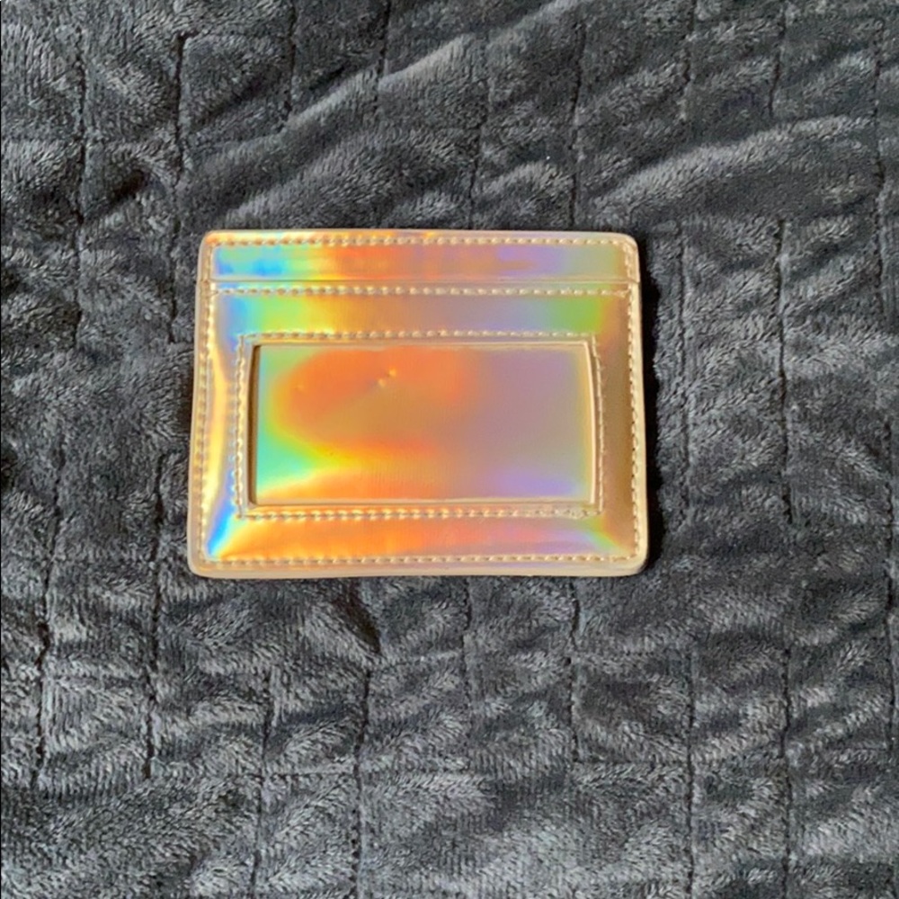 Gold Holographic Card Case